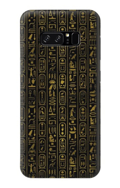 W3869 Ancient Egyptian Hieroglyphic Hard Case and Leather Flip Case For Note 8 Samsung Galaxy Note8