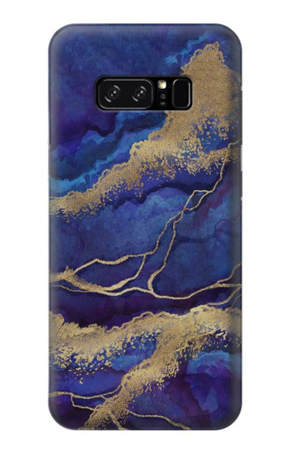 W3906 Navy Blue Purple Marble Hard Case and Leather Flip Case For Note 8 Samsung Galaxy Note8