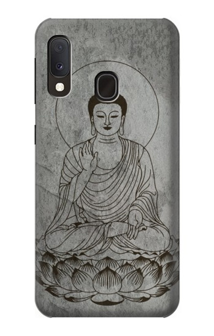 W3873 Buddha Line Art Hard Case and Leather Flip Case For Samsung Galaxy A20e