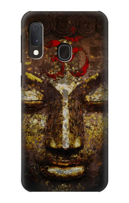 W3874 Buddha Face Ohm Symbol Hard Case and Leather Flip Case For Samsung Galaxy A20e