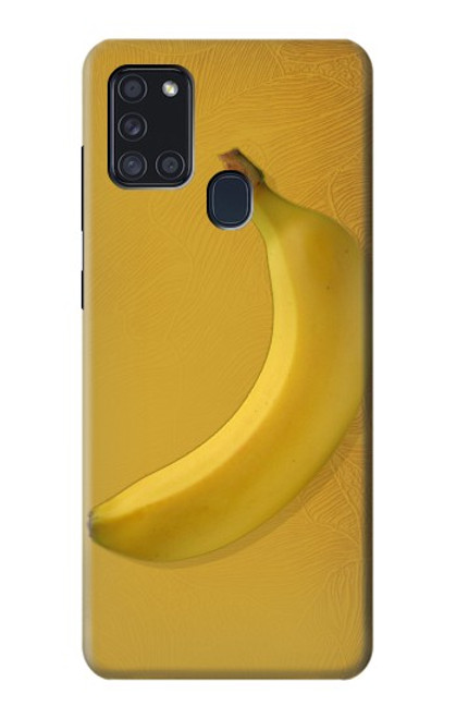 W3872 Banana Hard Case and Leather Flip Case For Samsung Galaxy A21s