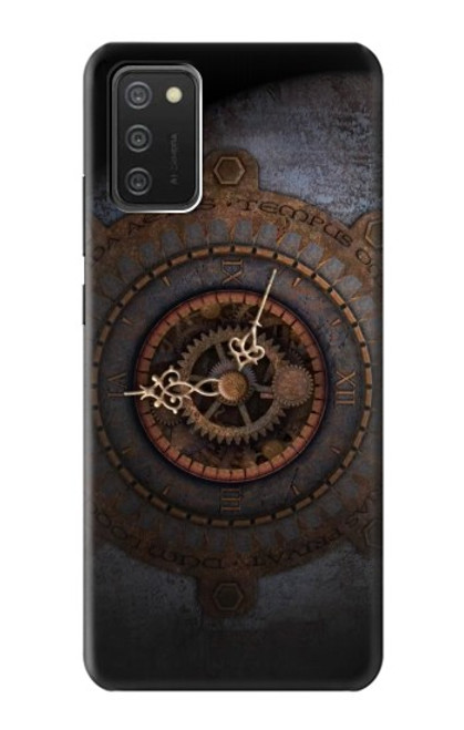 W3908 Vintage Clock Hard Case and Leather Flip Case For Samsung Galaxy A03S