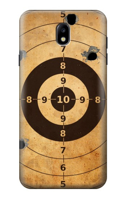 W3894 Paper Gun Shooting Target Hard Case and Leather Flip Case For Samsung Galaxy J7 (2018), J7 Aero, J7 Top, J7 Aura, J7 Crown, J7 Refine, J7 Eon, J7 V 2nd Gen, J7 Star