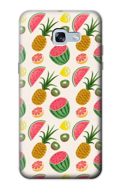 W3883 Fruit Pattern Hard Case and Leather Flip Case For Samsung Galaxy A5 (2017)