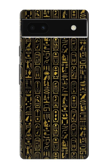 W3869 Ancient Egyptian Hieroglyphic Hard Case and Leather Flip Case For Google Pixel 6a