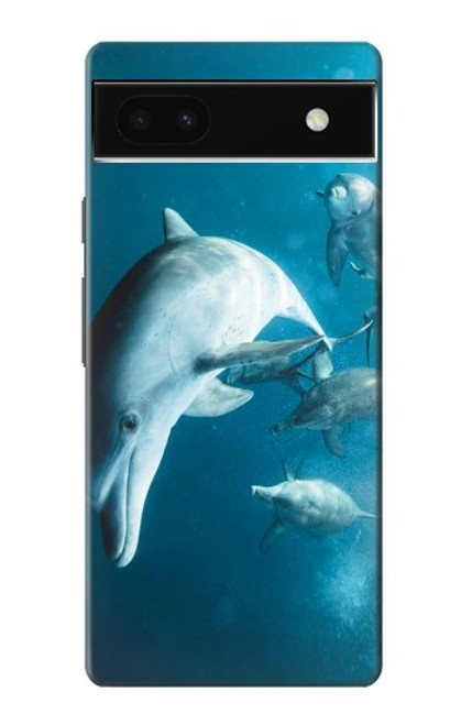 W3878 Dolphin Hard Case and Leather Flip Case For Google Pixel 6a