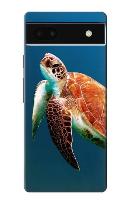 W3899 Sea Turtle Hard Case and Leather Flip Case For Google Pixel 6a