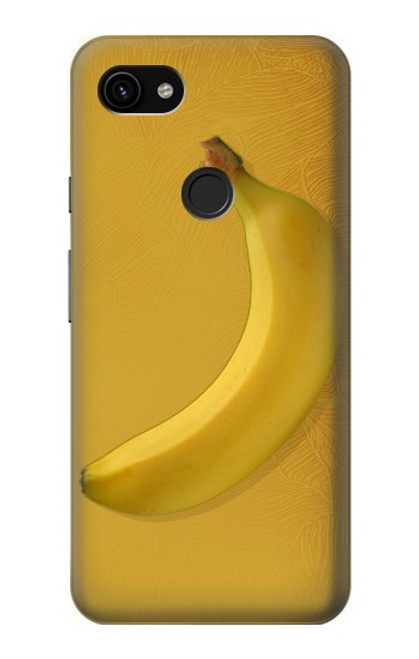 W3872 Banana Hard Case and Leather Flip Case For Google Pixel 3a XL