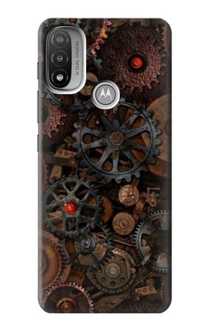 W3884 Steampunk Mechanical Gears Hard Case and Leather Flip Case For Motorola Moto E20,E30,E40