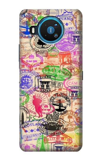 W3904 Travel Stamps Hard Case and Leather Flip Case For Nokia 8.3 5G