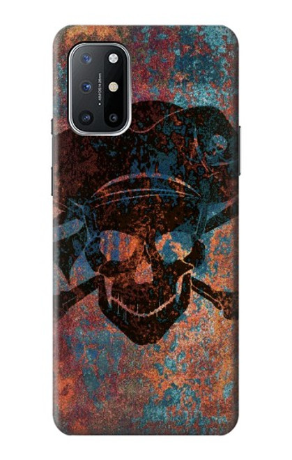 W3895 Pirate Skull Metal Hard Case and Leather Flip Case For OnePlus 8T