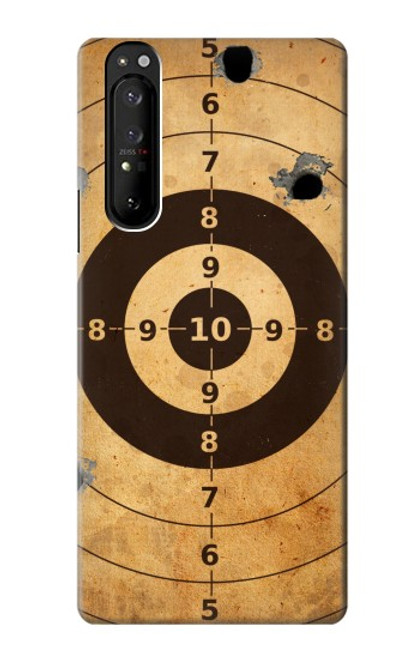 W3894 Paper Gun Shooting Target Hard Case and Leather Flip Case For Sony Xperia 1 III