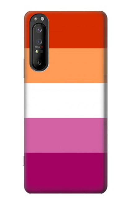 W3887 Lesbian Pride Flag Hard Case and Leather Flip Case For Sony Xperia 1 II