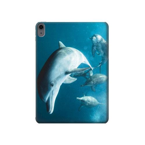 W3878 Dolphin Tablet Hard Case For iPad Air (2022, 2020), Air 11 (2024), Pro 11 (2022)