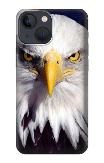 W0854 Eagle American Hard Case and Leather Flip Case For iPhone 14