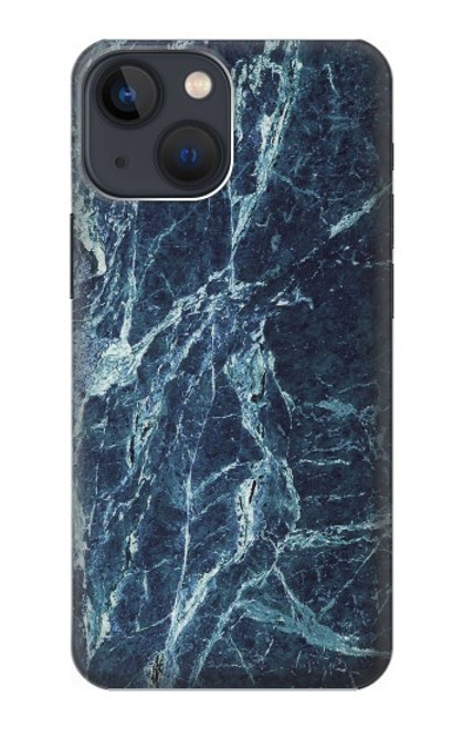 W2799 Light Blue Marble Stone Graphic Printed Hard Case and Leather Flip Case For iPhone 14