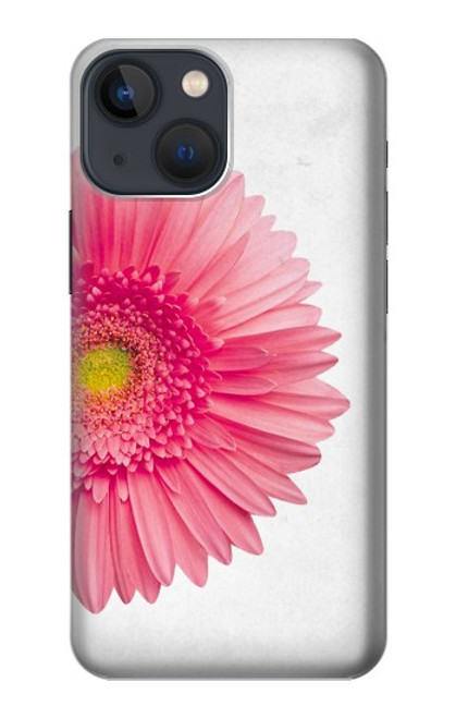 W3044 Vintage Pink Gerbera Daisy Hard Case and Leather Flip Case For iPhone 14