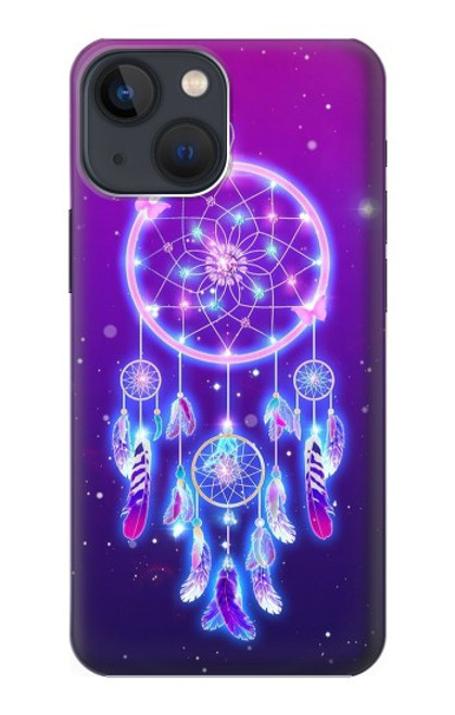 W3484 Cute Galaxy Dream Catcher Hard Case and Leather Flip Case For iPhone 14