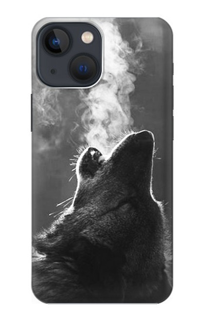 W3505 Wolf Howling Hard Case and Leather Flip Case For iPhone 14