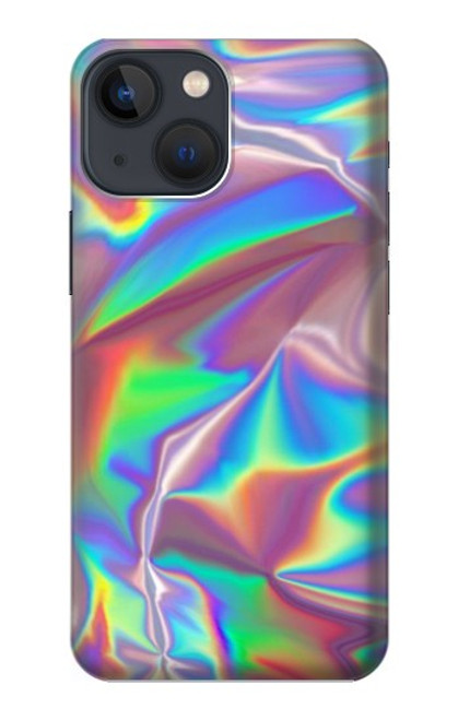 W3597 Holographic Photo Printed Hard Case and Leather Flip Case For iPhone 14