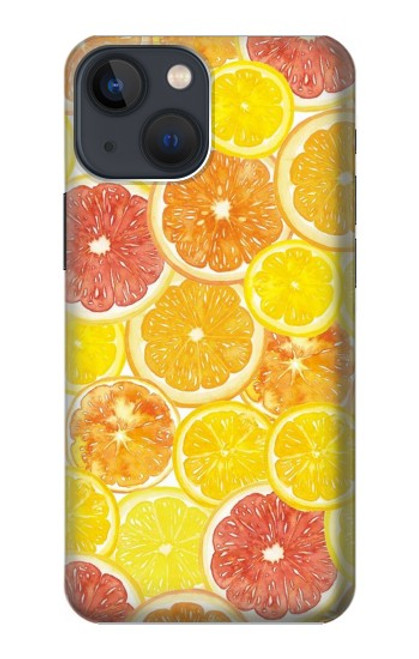 W3408 Lemon Hard Case and Leather Flip Case For iPhone 14 Plus