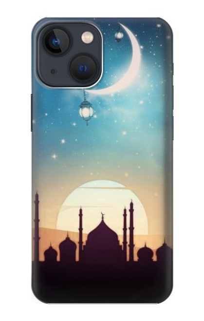 W3502 Islamic Sunset Hard Case and Leather Flip Case For iPhone 14 Plus