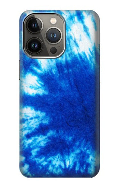 W1869 Tie Dye Blue Hard Case and Leather Flip Case For iPhone 14 Pro Max