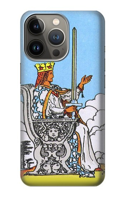 W3068 Tarot Card Queen of Swords Hard Case and Leather Flip Case For iPhone 14 Pro Max