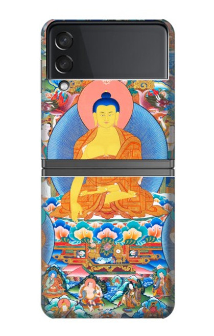 W1256 Buddha Paint Hard Case For Samsung Galaxy Z Flip 4