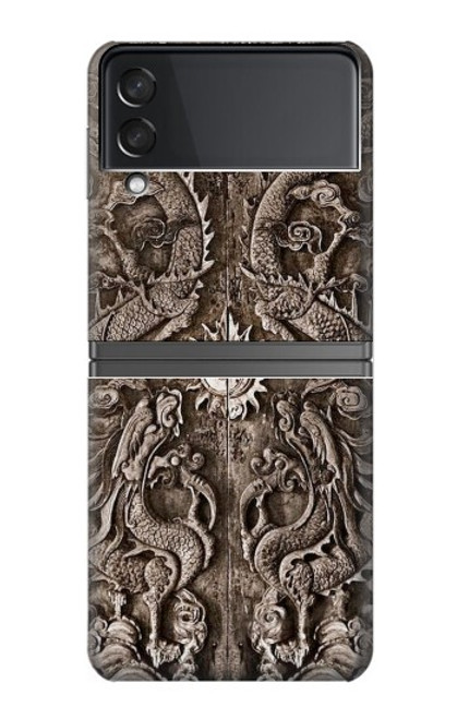 W3395 Dragon Door Hard Case For Samsung Galaxy Z Flip 4