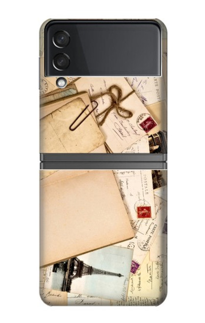 W3397 Postcards Memories Hard Case For Samsung Galaxy Z Flip 4