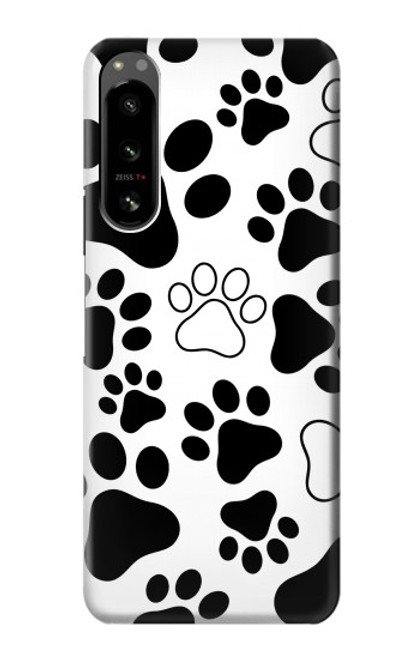 W2904 Dog Paw Prints Hard Case and Leather Flip Case For Sony Xperia 5 IV