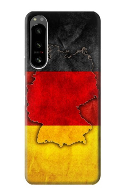 W2935 Germany Flag Map Hard Case and Leather Flip Case For Sony Xperia 5 IV