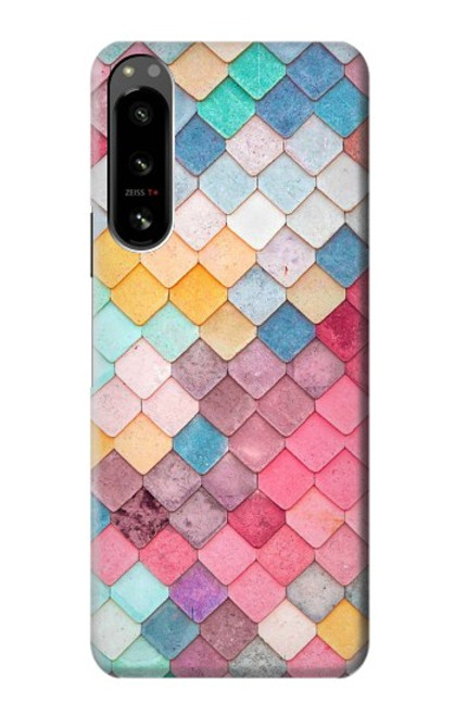 W2947 Candy Minimal Pastel Colors Hard Case and Leather Flip Case For Sony Xperia 5 IV