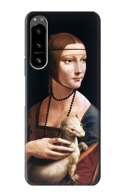 W3471 Lady Ermine Leonardo da Vinci Hard Case and Leather Flip Case For Sony Xperia 5 IV