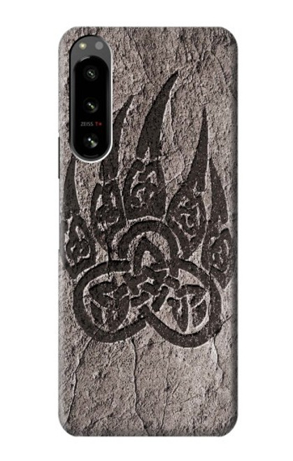 W3832 Viking Norse Bear Paw Berserkers Rock Hard Case and Leather Flip Case For Sony Xperia 5 IV