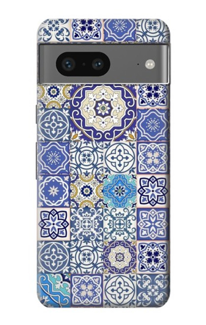 W3537 Moroccan Mosaic Pattern Hard Case and Leather Flip Case For Google Pixel 7