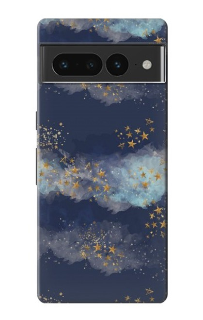 S3364 Gold Star Sky Case For Google Pixel 7 Pro