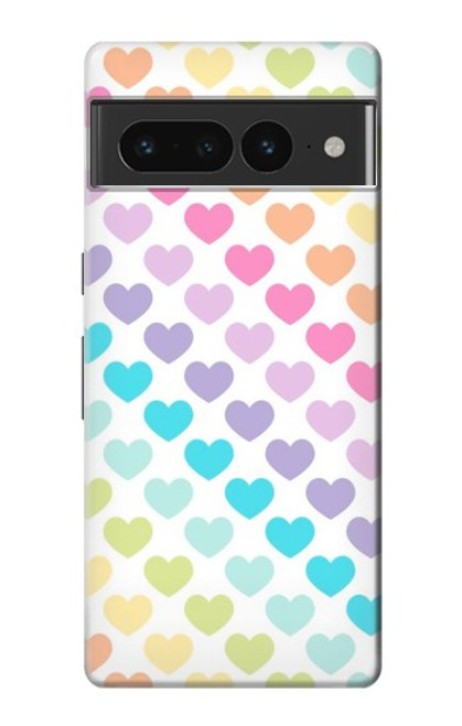 S3499 Colorful Heart Pattern Case For Google Pixel 7 Pro