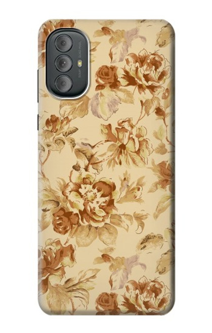 W2180 Flower Floral Vintage Pattern Hard Case and Leather Flip Case For Motorola Moto G Power 2022, G Play 2023