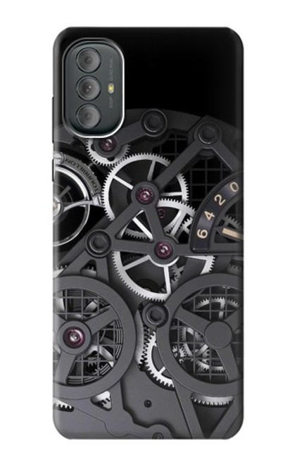 W3176 Inside Watch Black Hard Case and Leather Flip Case For Motorola Moto G Power 2022, G Play 2023