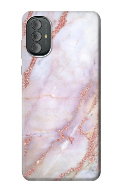 W3482 Soft Pink Marble Graphic Print Hard Case and Leather Flip Case For Motorola Moto G Power 2022, G Play 2023