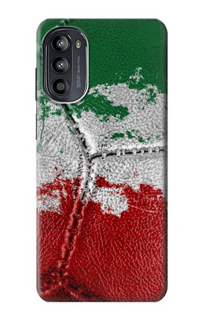 W3318 Italy Flag Vintage Football Graphic Hard Case and Leather Flip Case For Motorola Moto G52, G82 5G