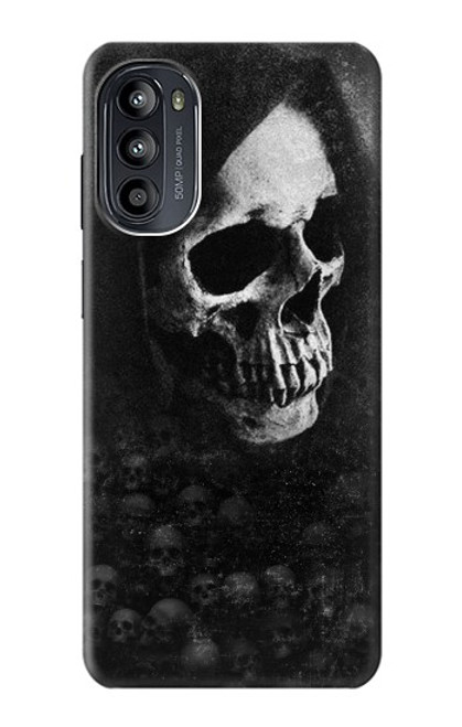 W3333 Death Skull Grim Reaper Hard Case and Leather Flip Case For Motorola Moto G52, G82 5G