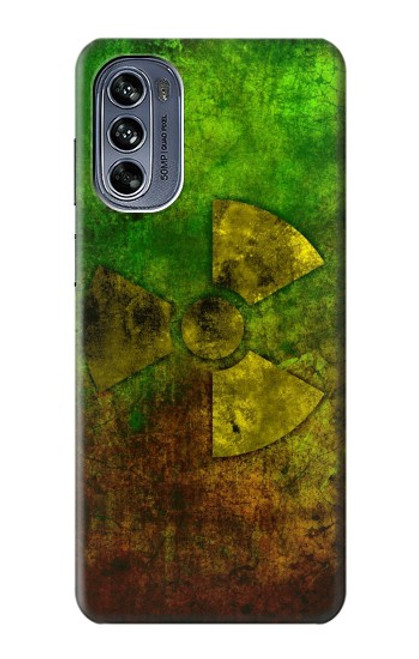 W3202 Radioactive Nuclear Hazard Symbol Hard Case and Leather Flip Case For Motorola Moto G62 5G