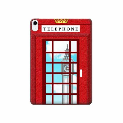 W2059 England British Telephone Box Minimalist Tablet Hard Case For iPad 10.9 (2022)