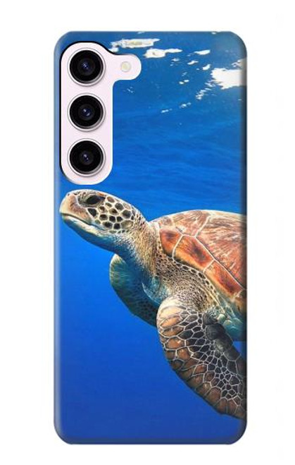 W3898 Sea Turtle Hard Case and Leather Flip Case For Samsung Galaxy S23