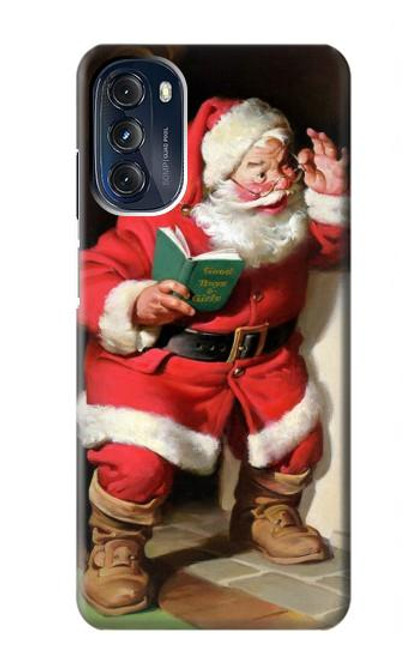 W1417 Santa Claus Merry Xmas Hard Case and Leather Flip Case For Motorola Moto G 5G (2023)