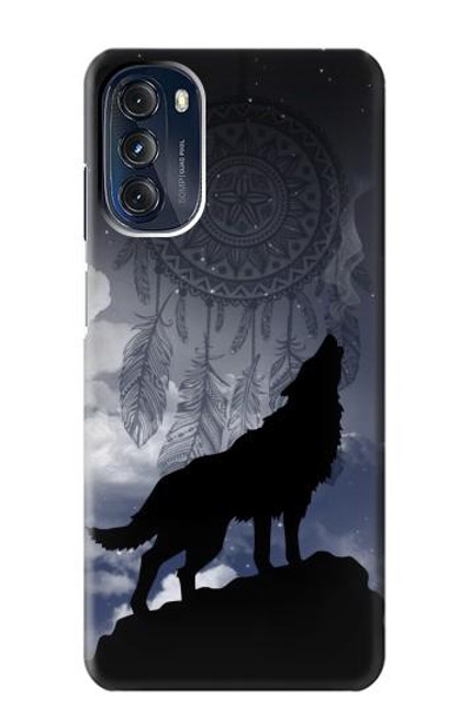 W3011 Dream Catcher Wolf Howling Hard Case and Leather Flip Case For Motorola Moto G 5G (2023)