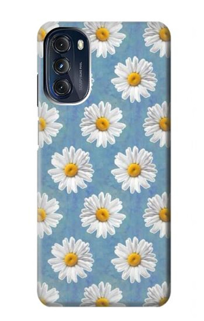 W3454 Floral Daisy Hard Case and Leather Flip Case For Motorola Moto G 5G (2023)